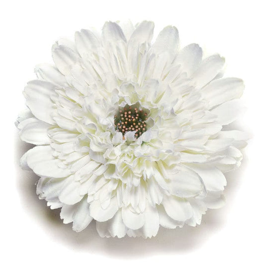 Karin's Garden 4" Life Like Gerbera Daisy Pin or Clip into Hair or onto Lapel - Wear on a Hat - One of our top sellers!
