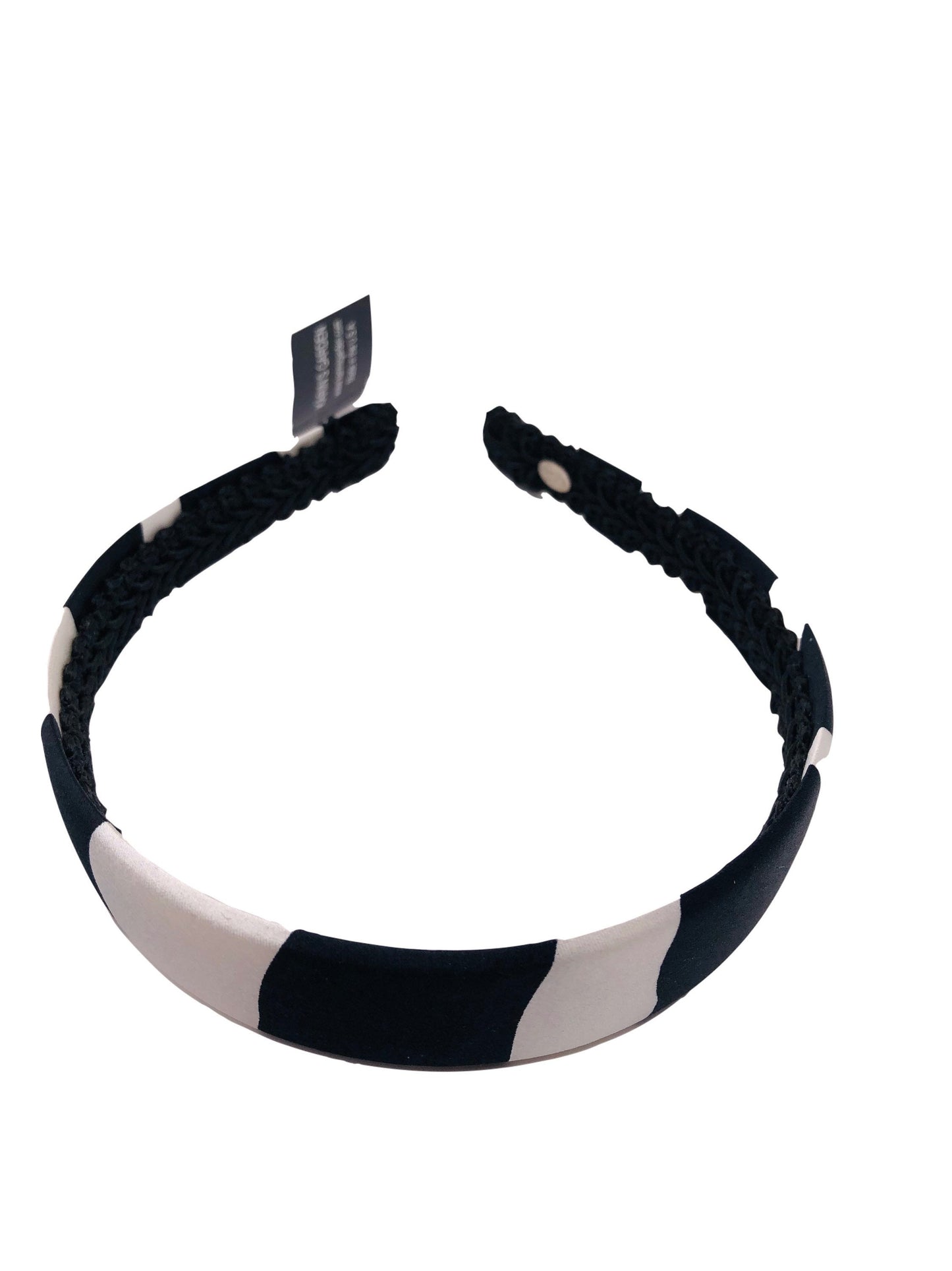 Karin's Garden 1" Zebra Print Silk Headband. Handmade in the USA