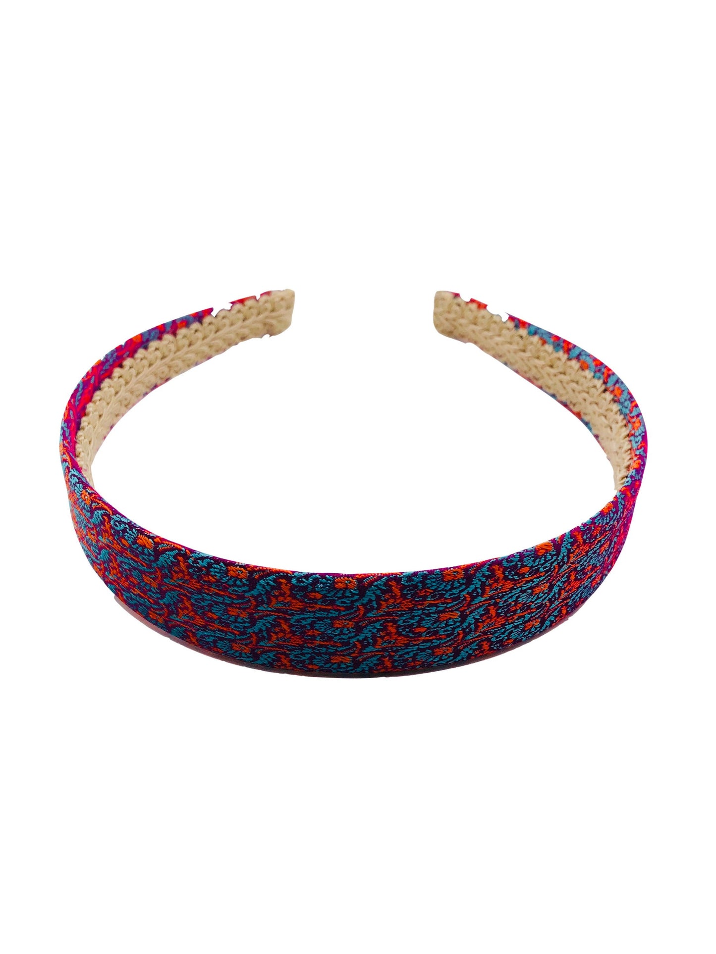 Karin's Garden 1" Sari Silk Headband. Made in the USA. Fabric from Delhi