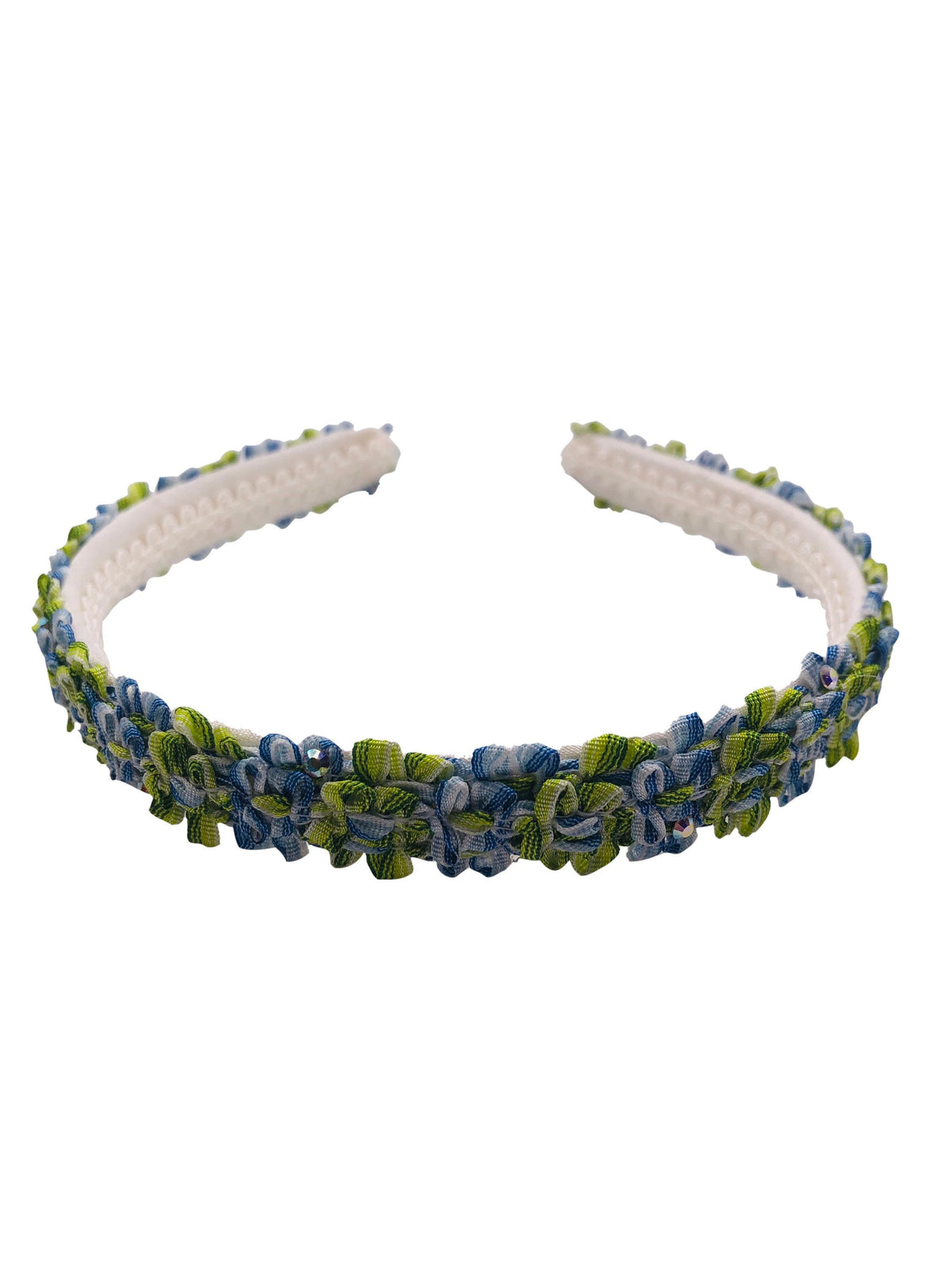 Silk Vine Skinny Headband with Crystals, 0.375" – Handmade