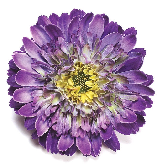 Drew B. Purple Gerbera Daisy Pin & Clip, 4" – For Shannon