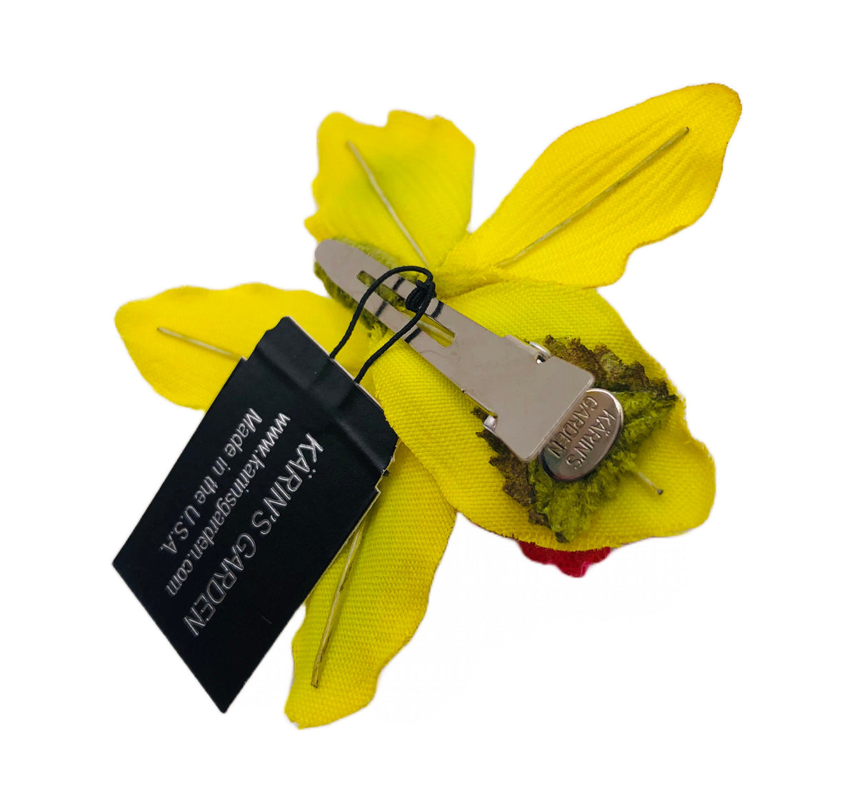 Margaret Pink Mini Vanda Orchid Pinch Clip, 2"