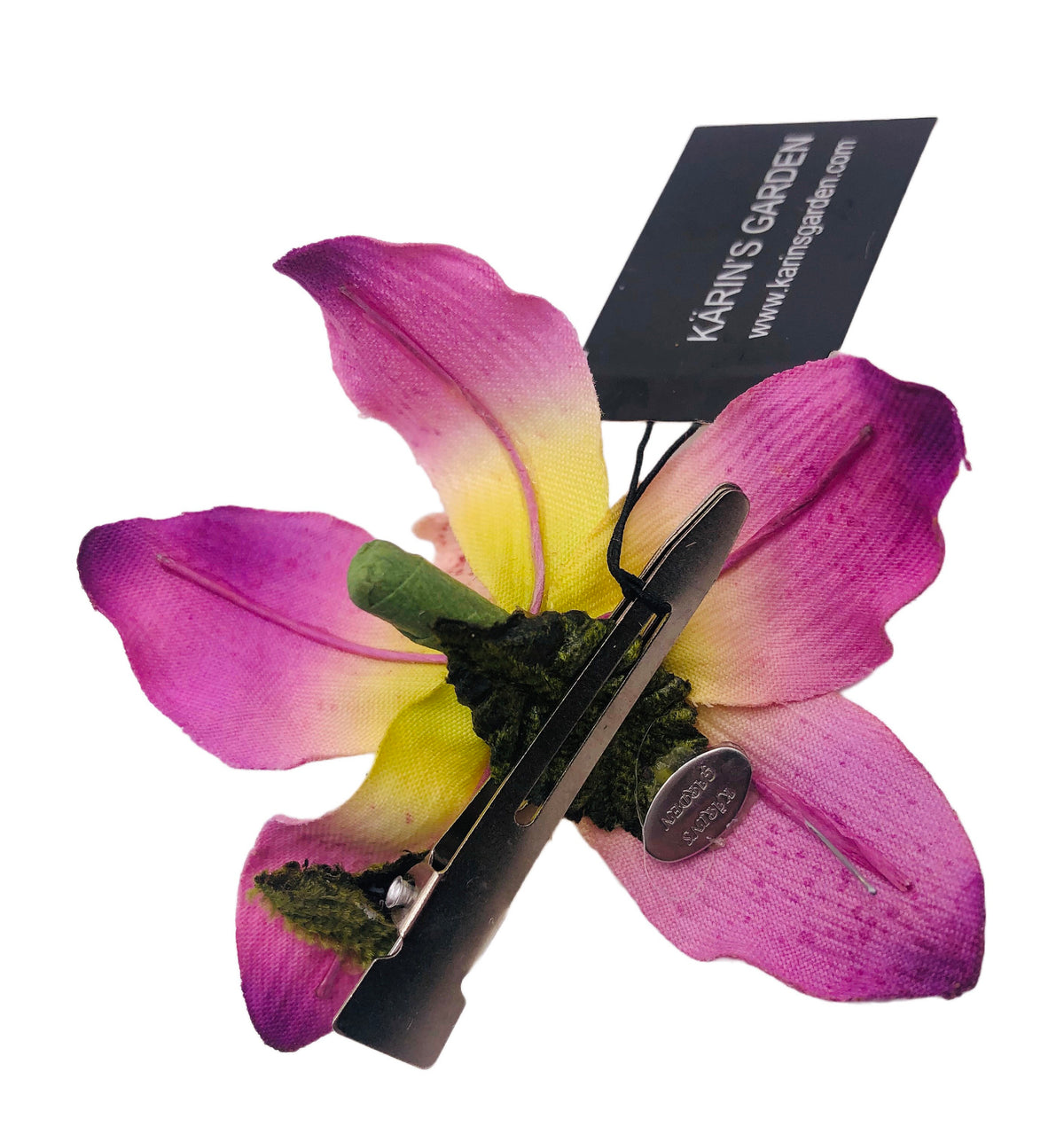 Margaret Purple Mini Vanda Orchid Pinch Clip, 2" – Henri Bendel