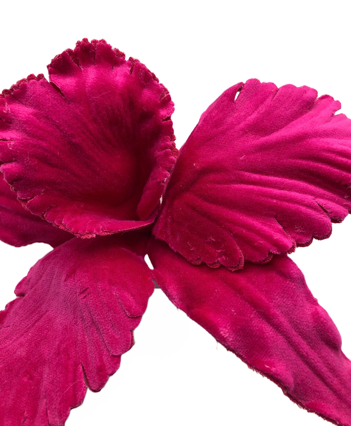 Diva Pink Velveteen Orchid Pin & Clip, 7"
