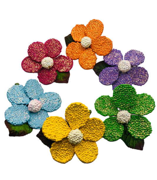 Karin's Garden 3" Beaded Daisy Pin Flower Pin Brooch One of our top sellers