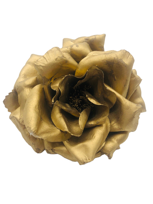 Karin's Garden Rose métallisée dorée de 10,2 cm