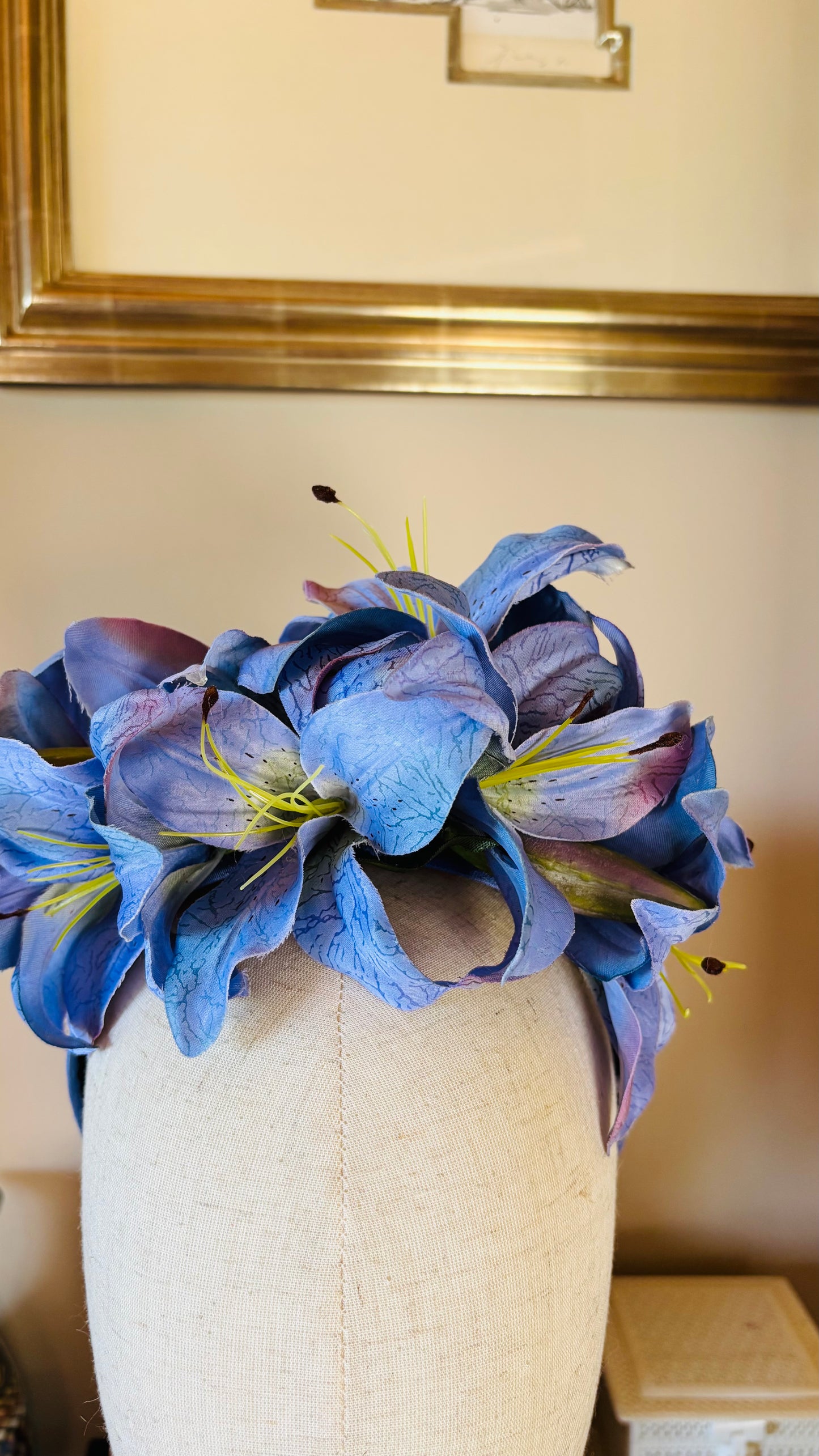 Karin’s Garden "Abigail" Lily Headband | Garden Party Floral Statement Headpiece | Handmade in USA
