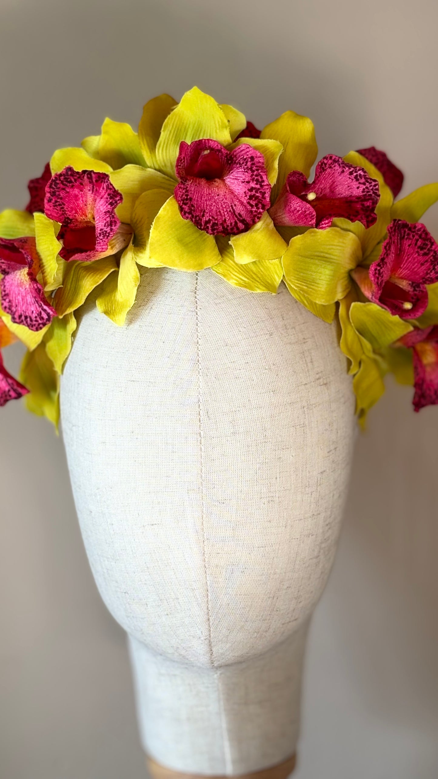 Karin’s Garden “Chloe” Vanda Orchid Headband – Couture Floral Statement Headpiece | Handmade in USA