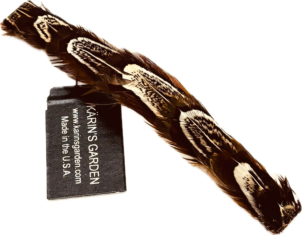 Skinny Feather French Auto Barrette.  Made in the USA