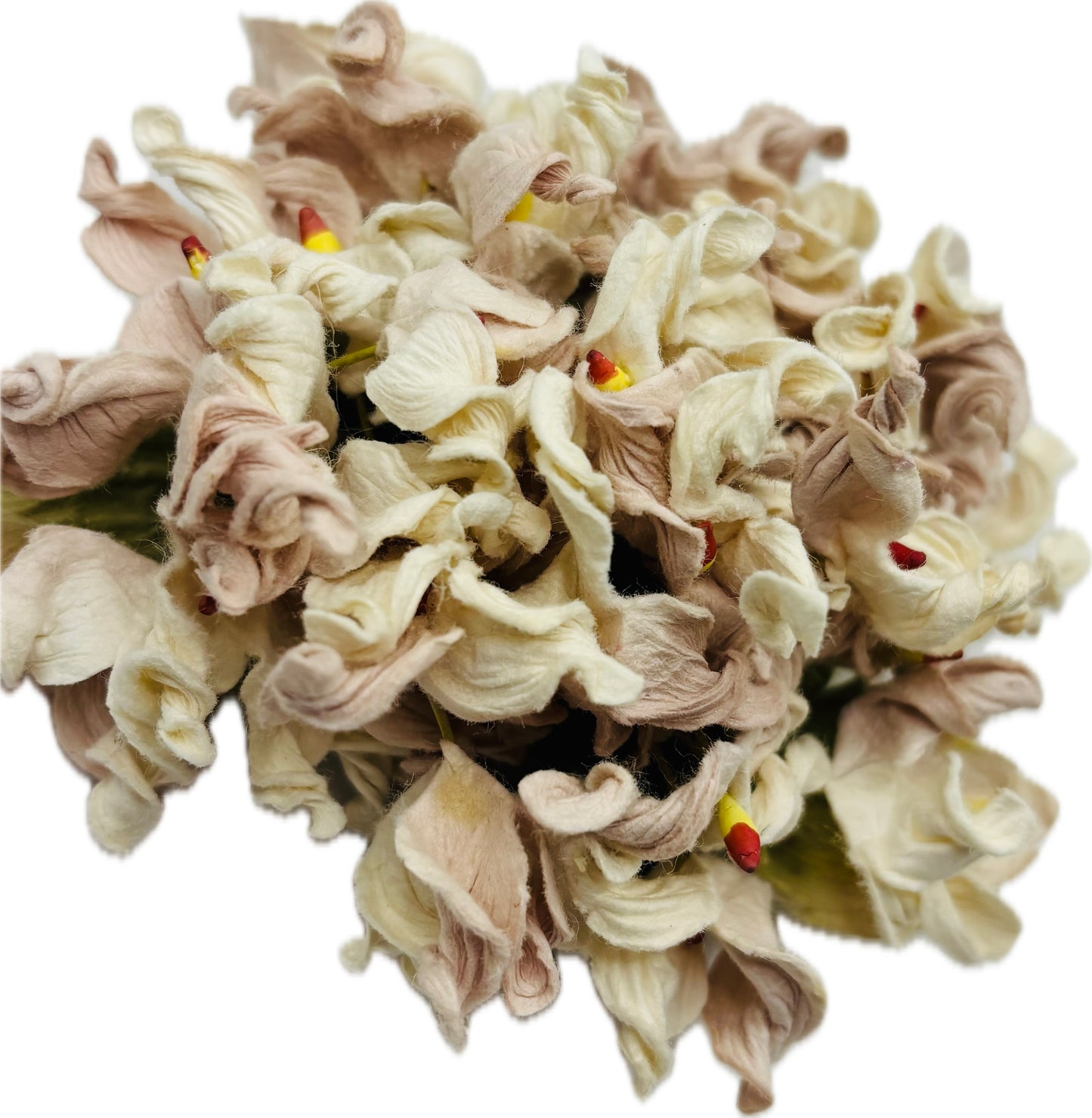 "Esme" Vintage Hydrangea Brooch & Clip 4".  Life Like Hydrangeas