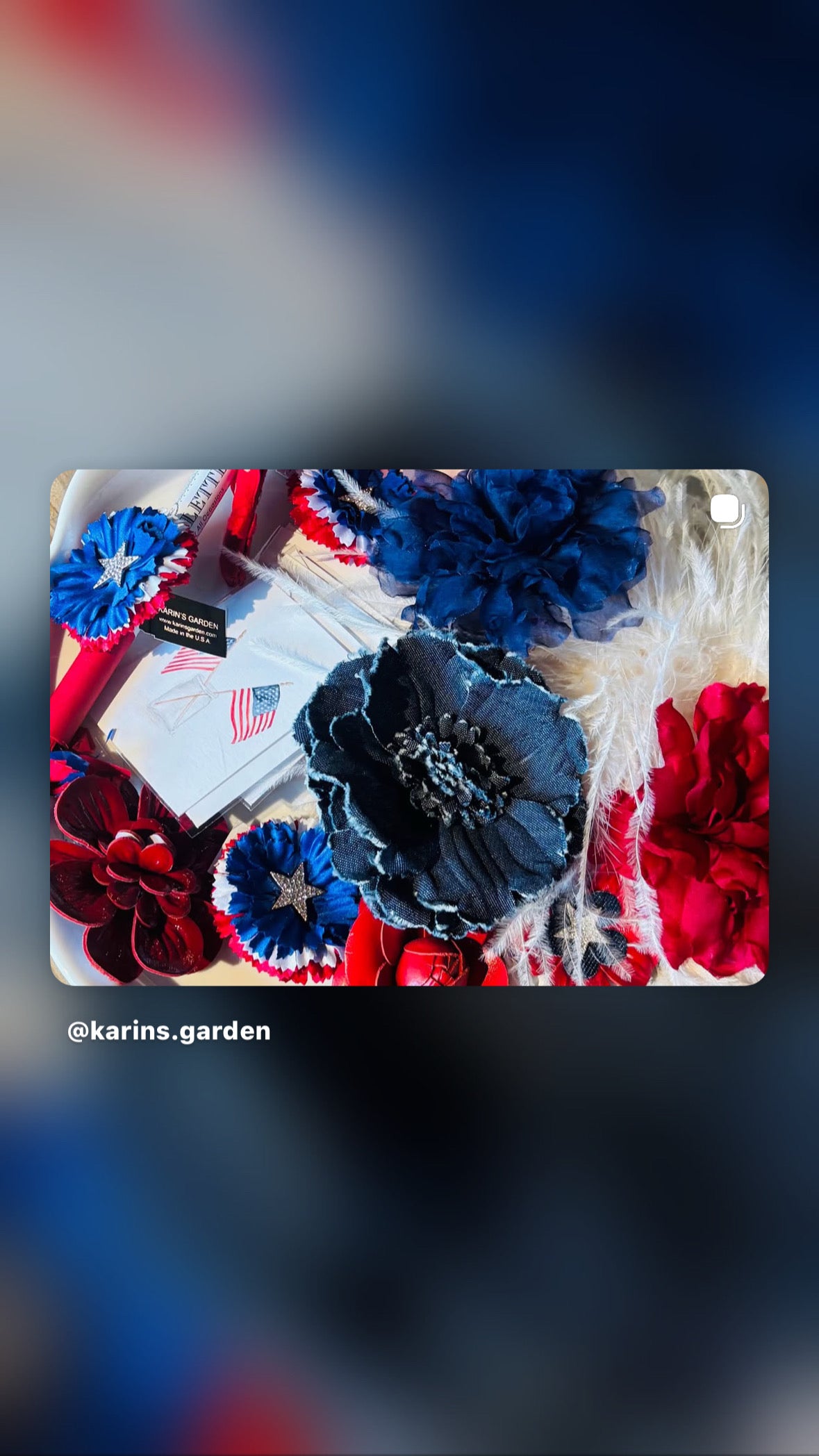 Karin's Garden "Harper" 4" Silk Red Satin Gardenia Pin Brooch and Clip. Handmade in the USA.  Pin or Clip into hair, onto dress, lapel, handbag and more.