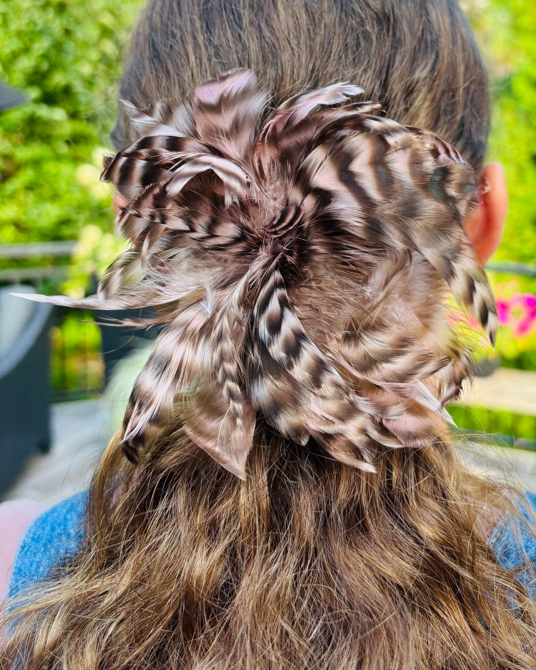 Lana Pink Feather Pin & Clip