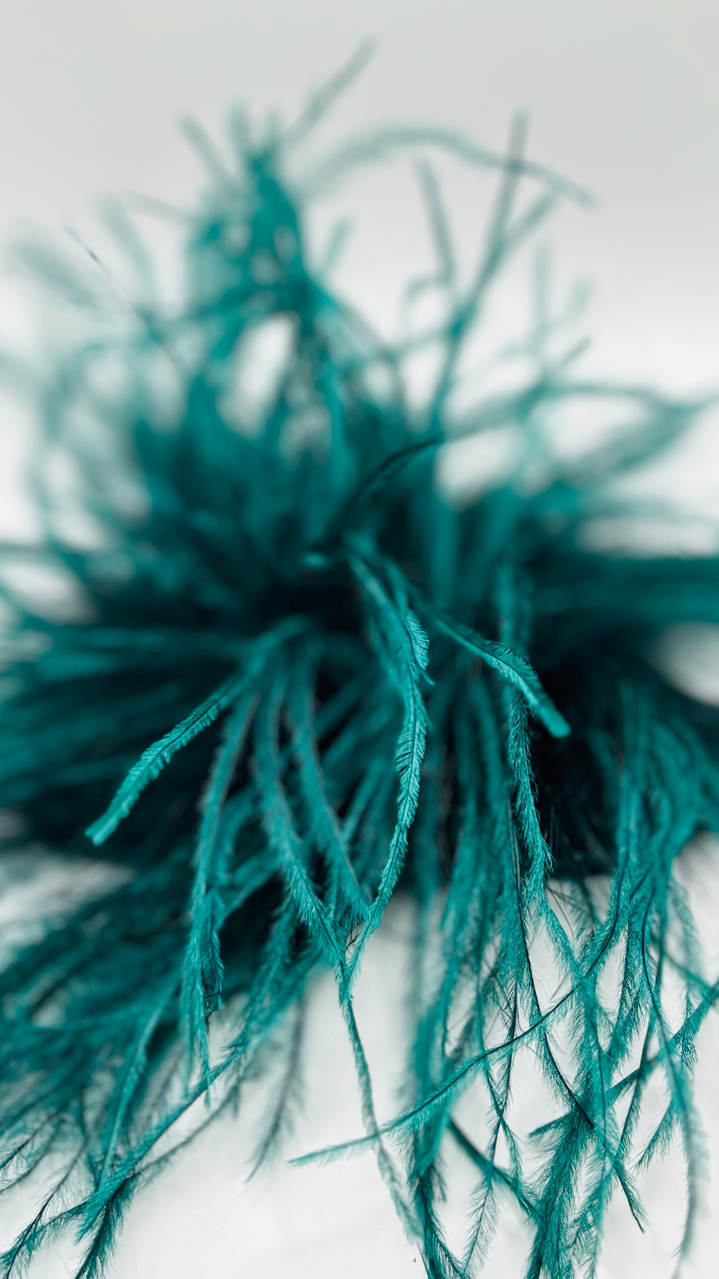 Dietrich Petite Ostrich Pin & Clip in Emerald.  Handmade in the USA. Genuine Ostrich. Available in many colors.  Available in Petite or Grand