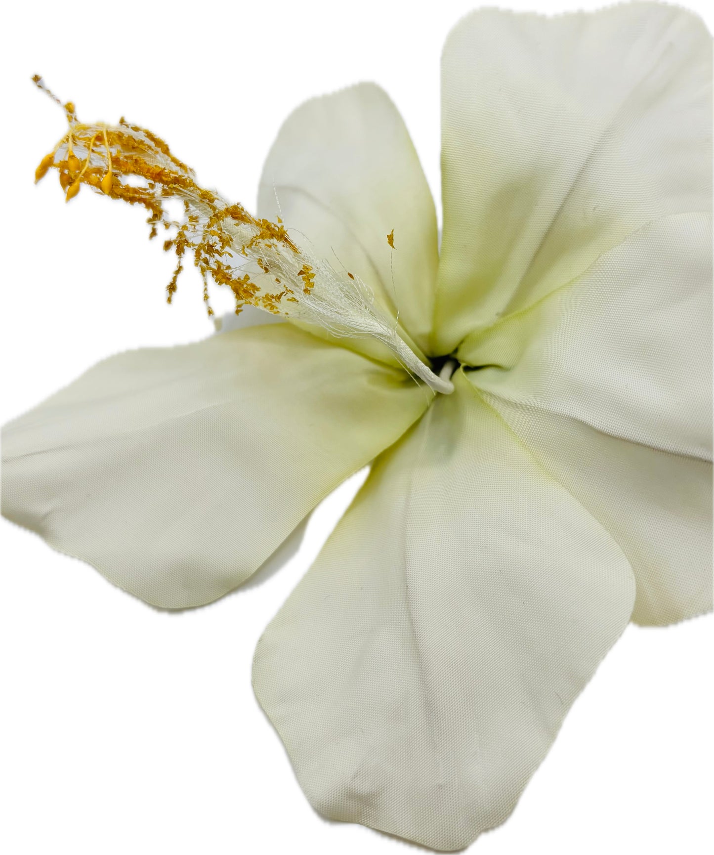 "Calista" 6" Ivory Amaryllis Brooch & Clip.  Pin or Clip to hair, lapel, dress, handbag, hat, necklace & more.