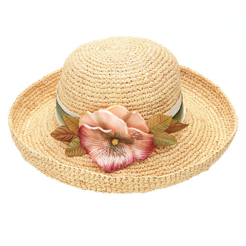 Karin’s Garden Pansy Hat Sash For Your Hats.  Available in three colors.  Made in the USA