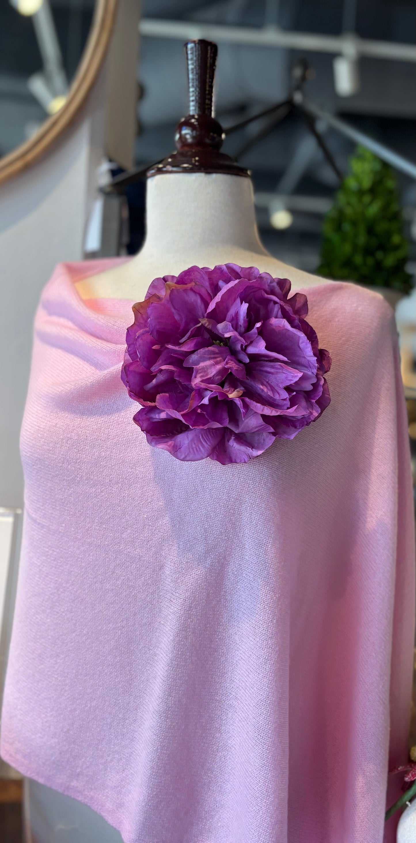 Karin's Garden 7" "The Adele" Life like peony pin-clip duo.  Flower Pin or Flower Hair Clip - Peony Accessory - Sex And The City