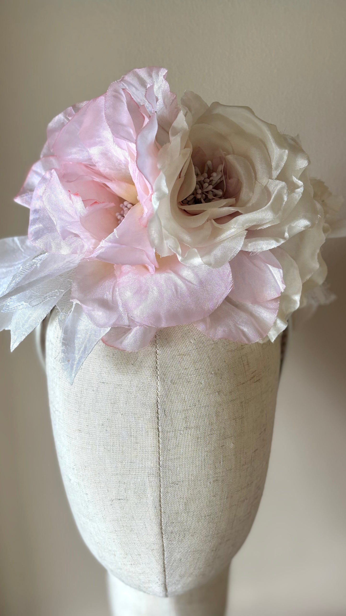 The Atelier Flora Crown Collection - A one-of-a-kind composition of rare vintage European florals and modern elements, arranged entirely by hand.