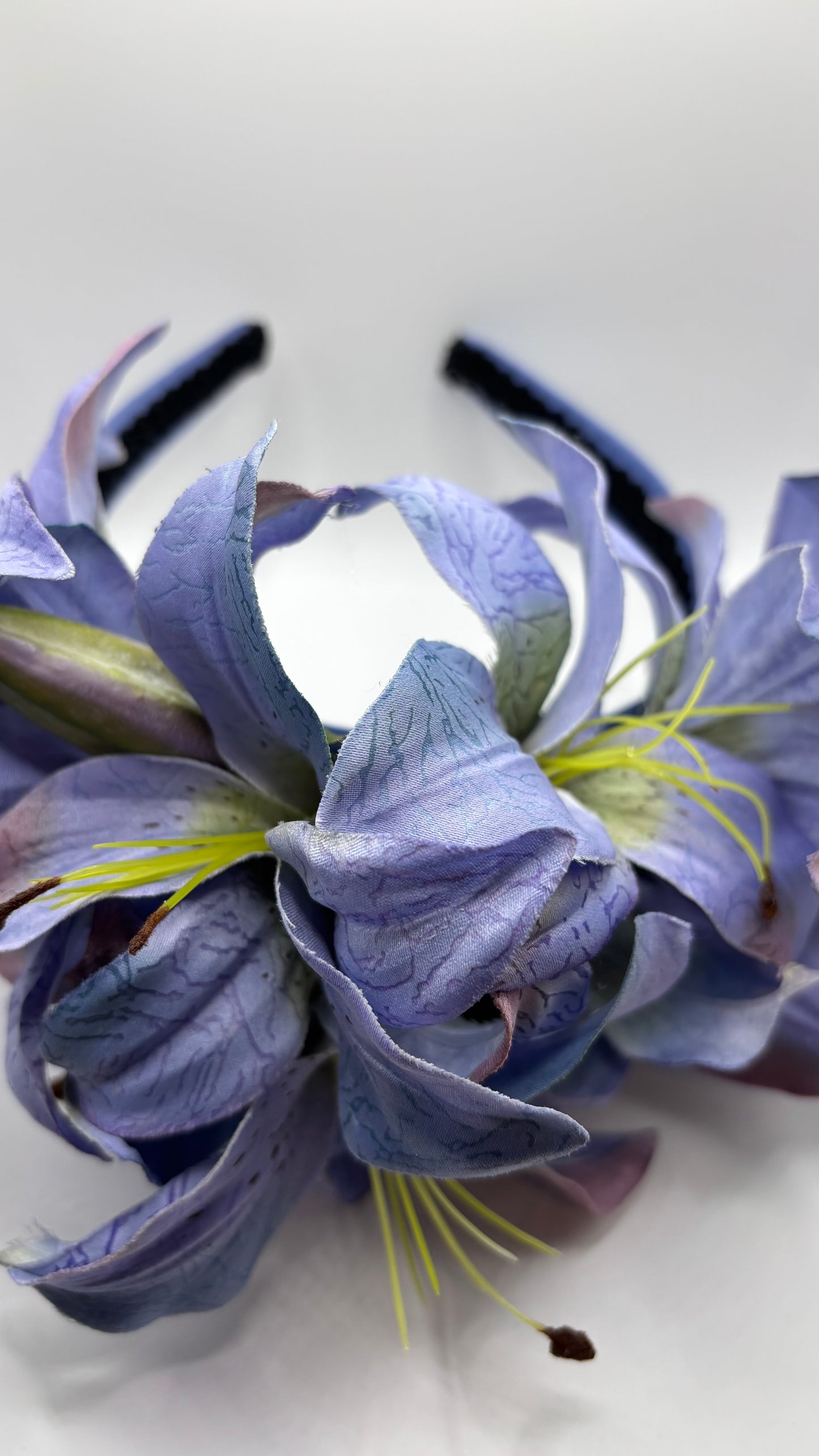 Karin’s Garden "Abigail" Lily Headband | Garden Party Floral Statement Headpiece | Handmade in USA