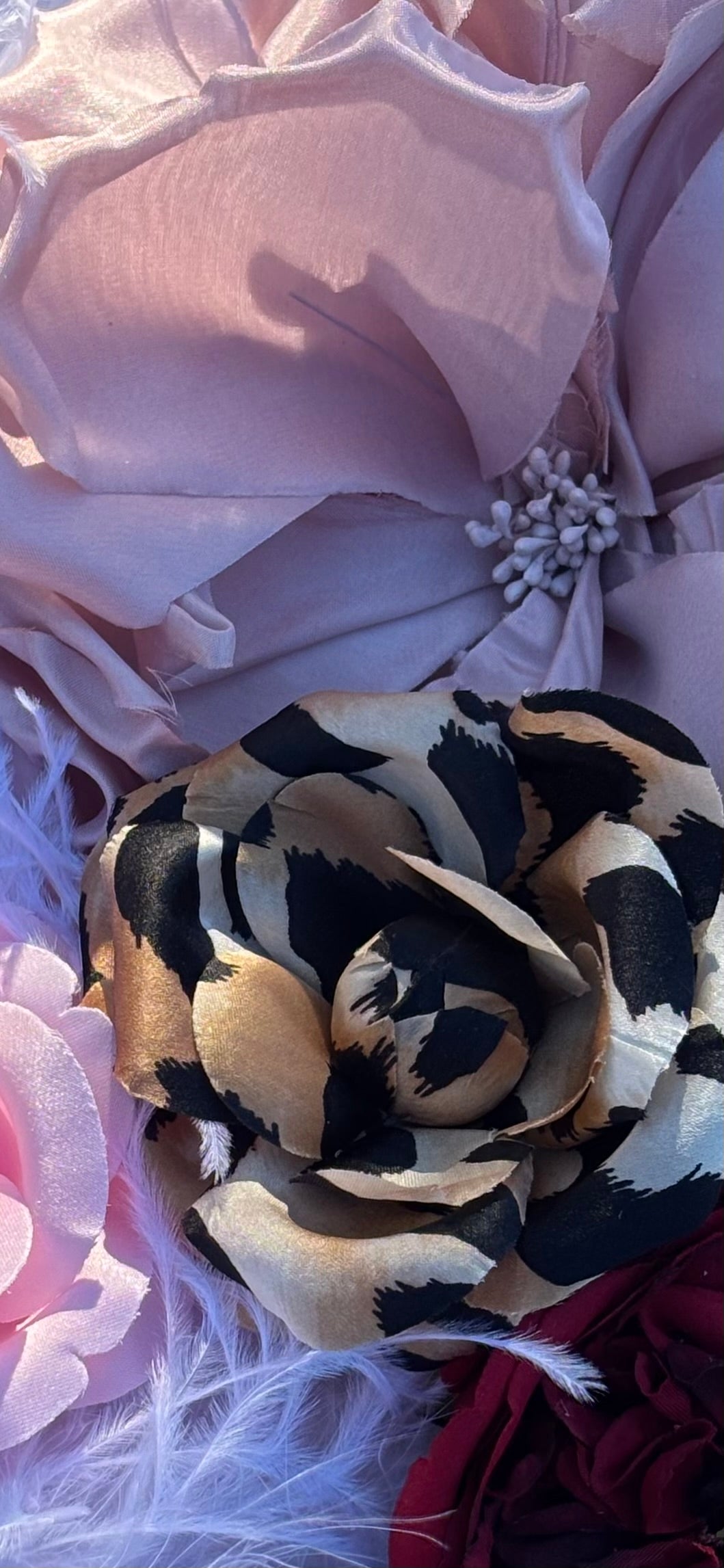 Karin's Garden 8" "Valentina" Silk Blend Romantic Cabbage Rose Brooch Pin & Clip.  A Statement Flower