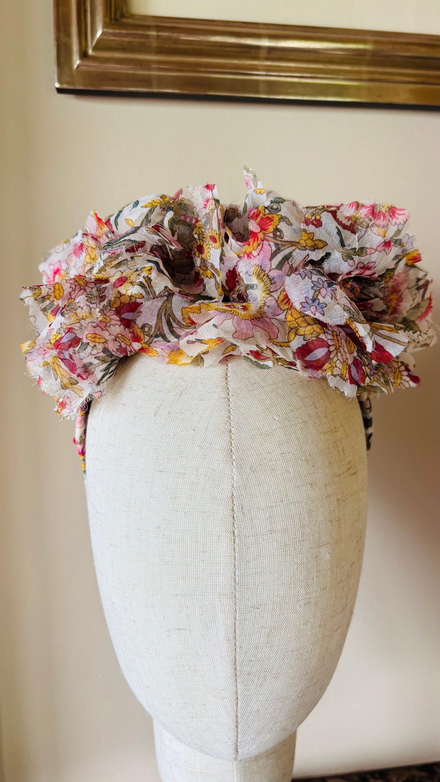 Rosamund Silk Organza Roses | Garden Party Floral Statement Headpiece | Handmade in the USA