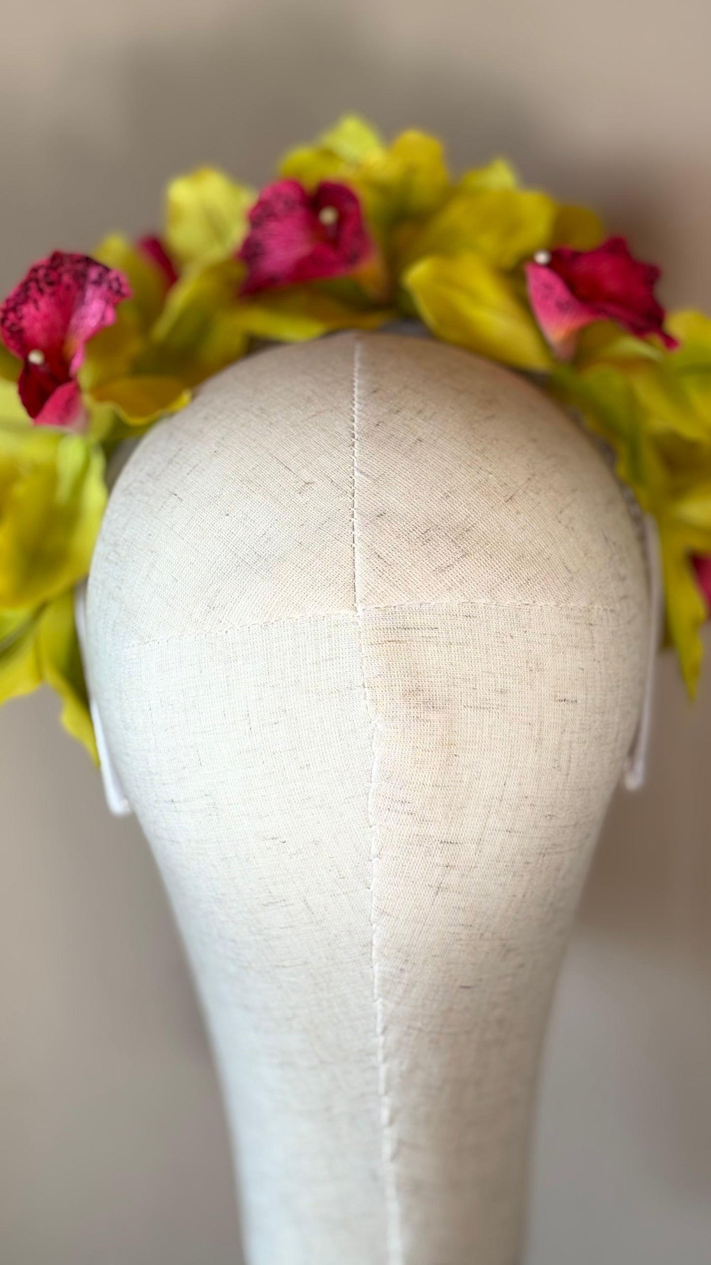 Karin’s Garden “Chloe” Vanda Orchid Headband – Couture Floral Statement Headpiece | Handmade in USA