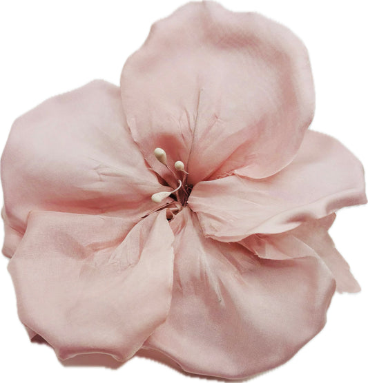 Karin's Garden 4" "Estelle" Silk Blend Romantic Poppy Brooch Pin & Clip.