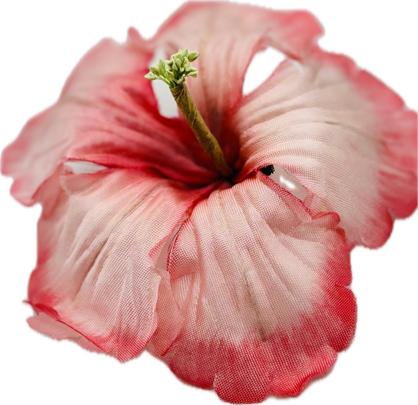 "Coral" 3" Pink Amaryllis Brooch and Clip.  Pin or Clip to hair, lapel, dress, handbag, hat and more.