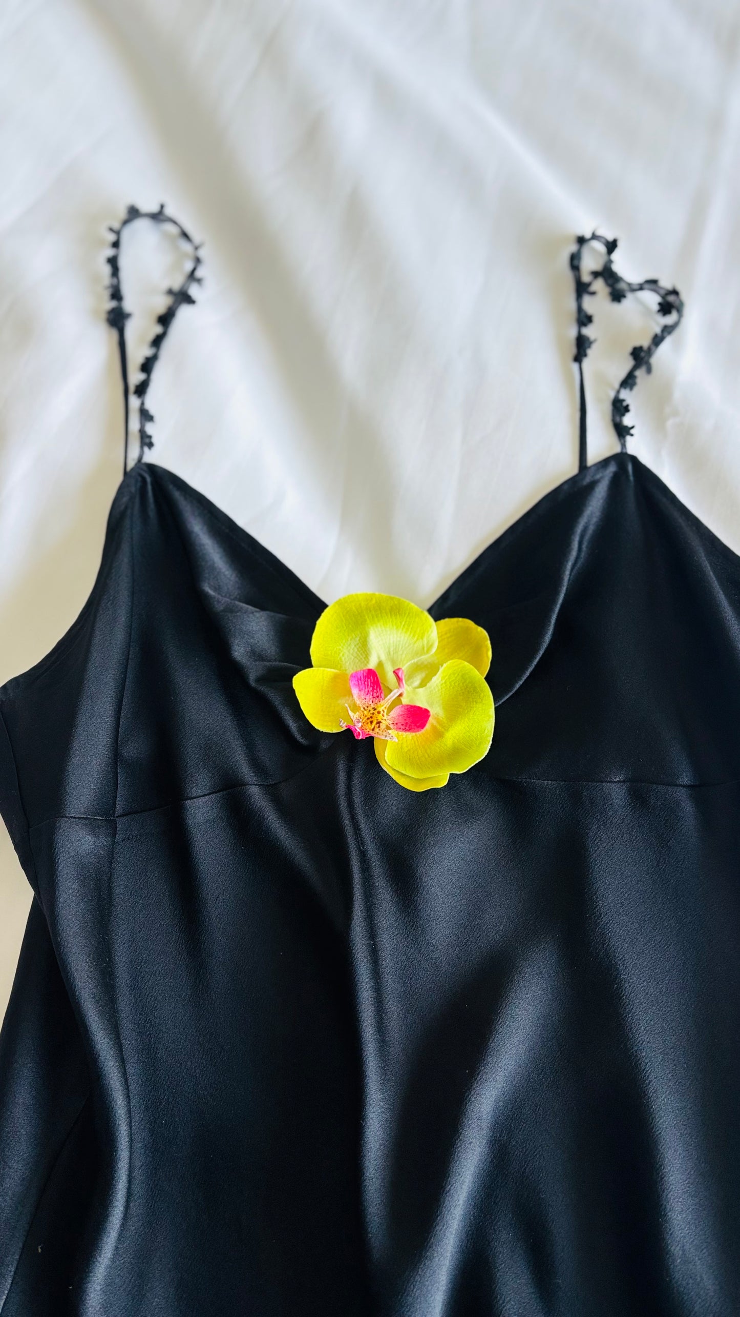 "Stella" Phalaenopsis Lime Green Orchid Clip Easy Pinch Clip Karin's Garden Style Handmade in the USA As Seen In: Cosmopolitan Magazine