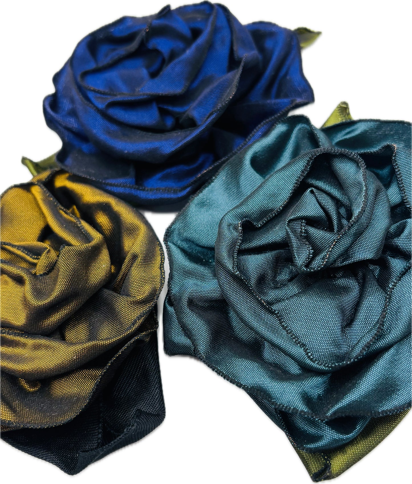 “Rosette” Burgundy Brooch & Clip.  Pin or Clip to dresses, lapels, purse, hat or wear as a boutonniere. Made in the USA.  You can reshape the flower and leaves to make it larger or smaller.