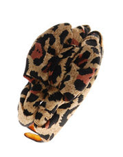 Karin's Garden Leopard Silk Charmeuse Petite Jaw Clip 2.5”