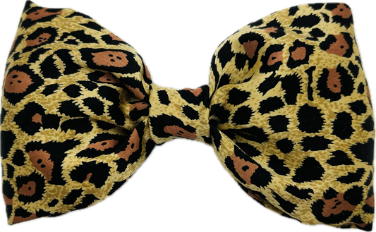 Karin’s Garden Siena Silk Leopard Print Bow Barrette