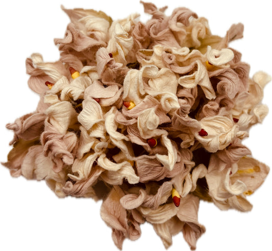 "Esme" Vintage Hydrangea Brooch & Clip 4".  Life Like Hydrangeas