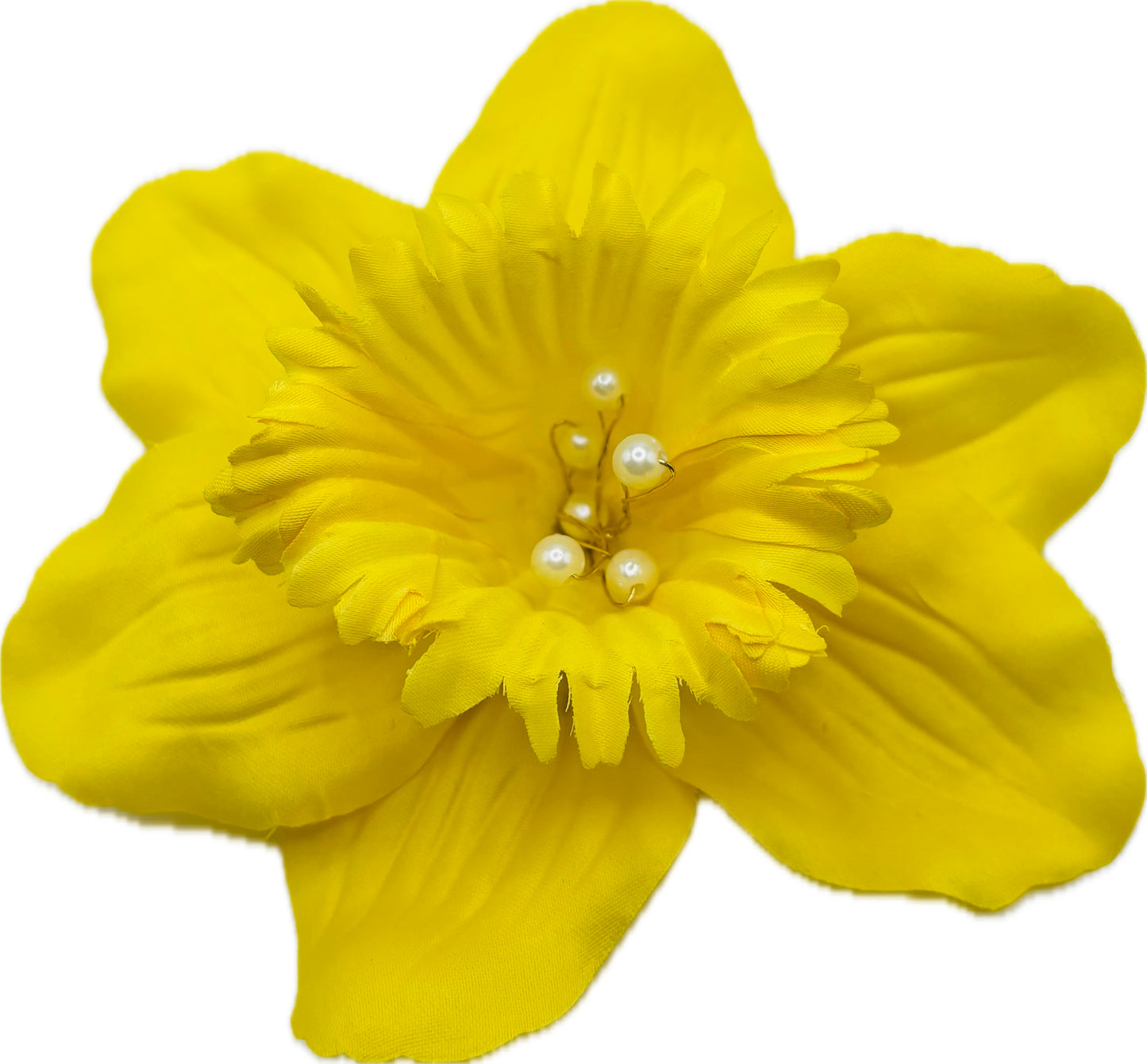 Daffodil 5" Pin or Clip into hair, onto dress, lapel, hat and more.