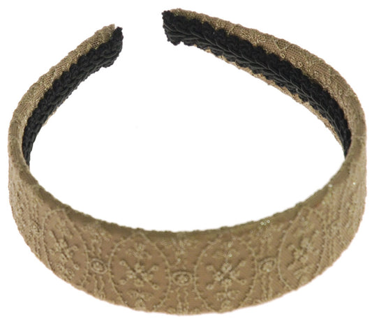 Karin's Garden Gold Lace 1.5” Headband.