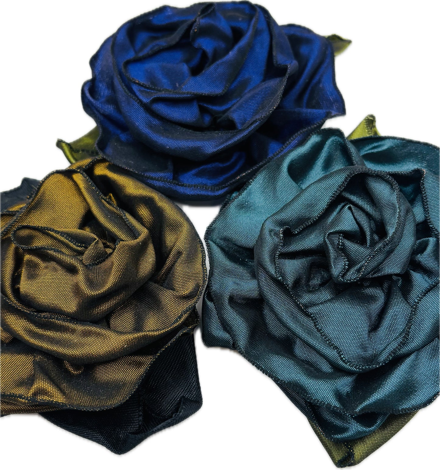 “Rosette” Burgundy Brooch & Clip.  Pin or Clip to dresses, lapels, purse, hat or wear as a boutonniere. Made in the USA.  You can reshape the flower and leaves to make it larger or smaller.