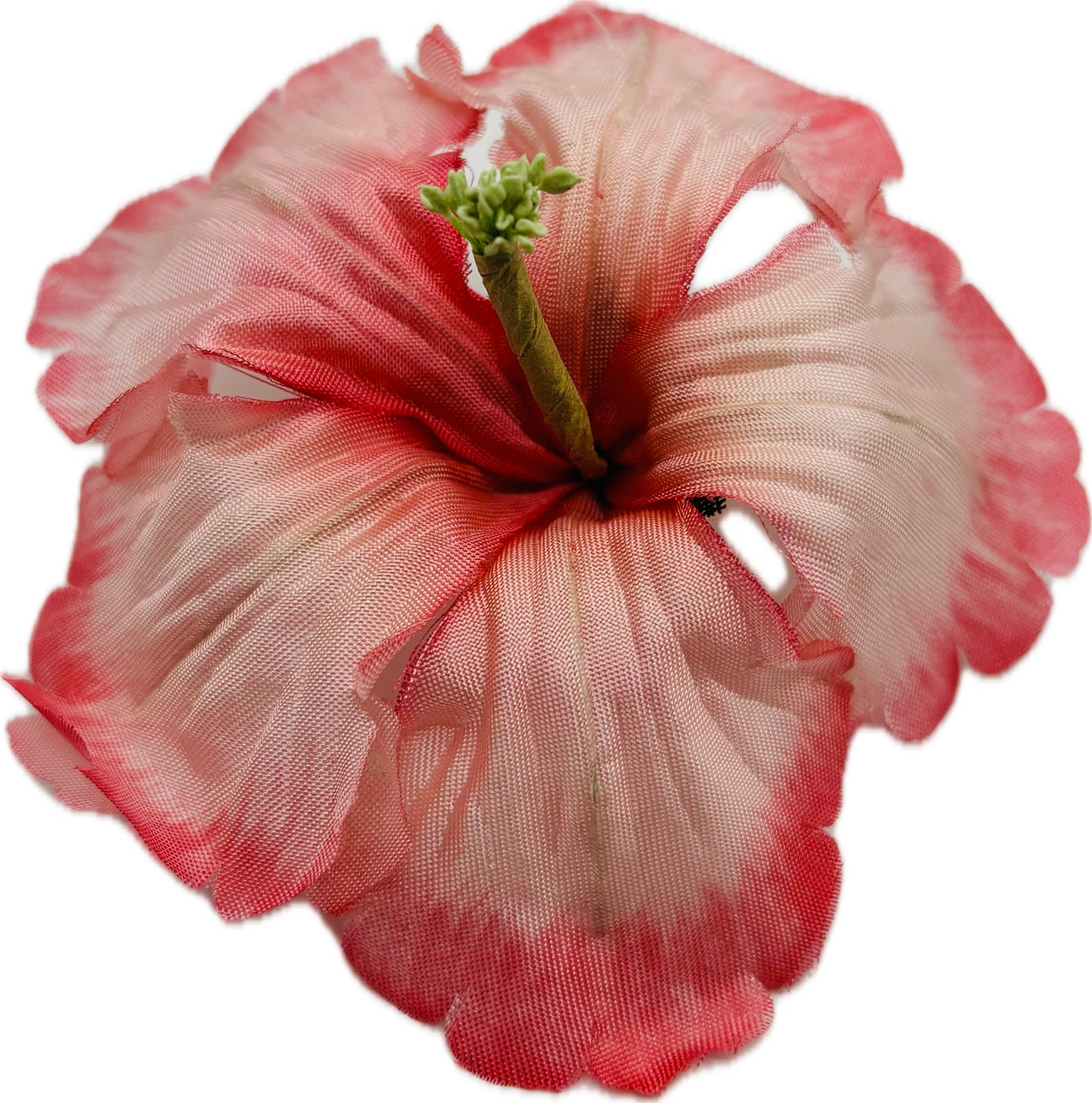 "Coral" 3" Pink Amaryllis Brooch and Clip.  Pin or Clip to hair, lapel, dress, handbag, hat and more.
