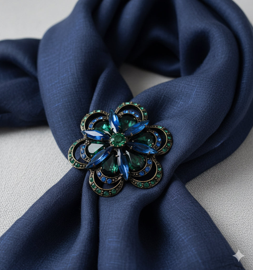 “Mae” Brooch in Tan Pink.  Made in the USA.  Pin to your lapel, dress, scarf, hat and more