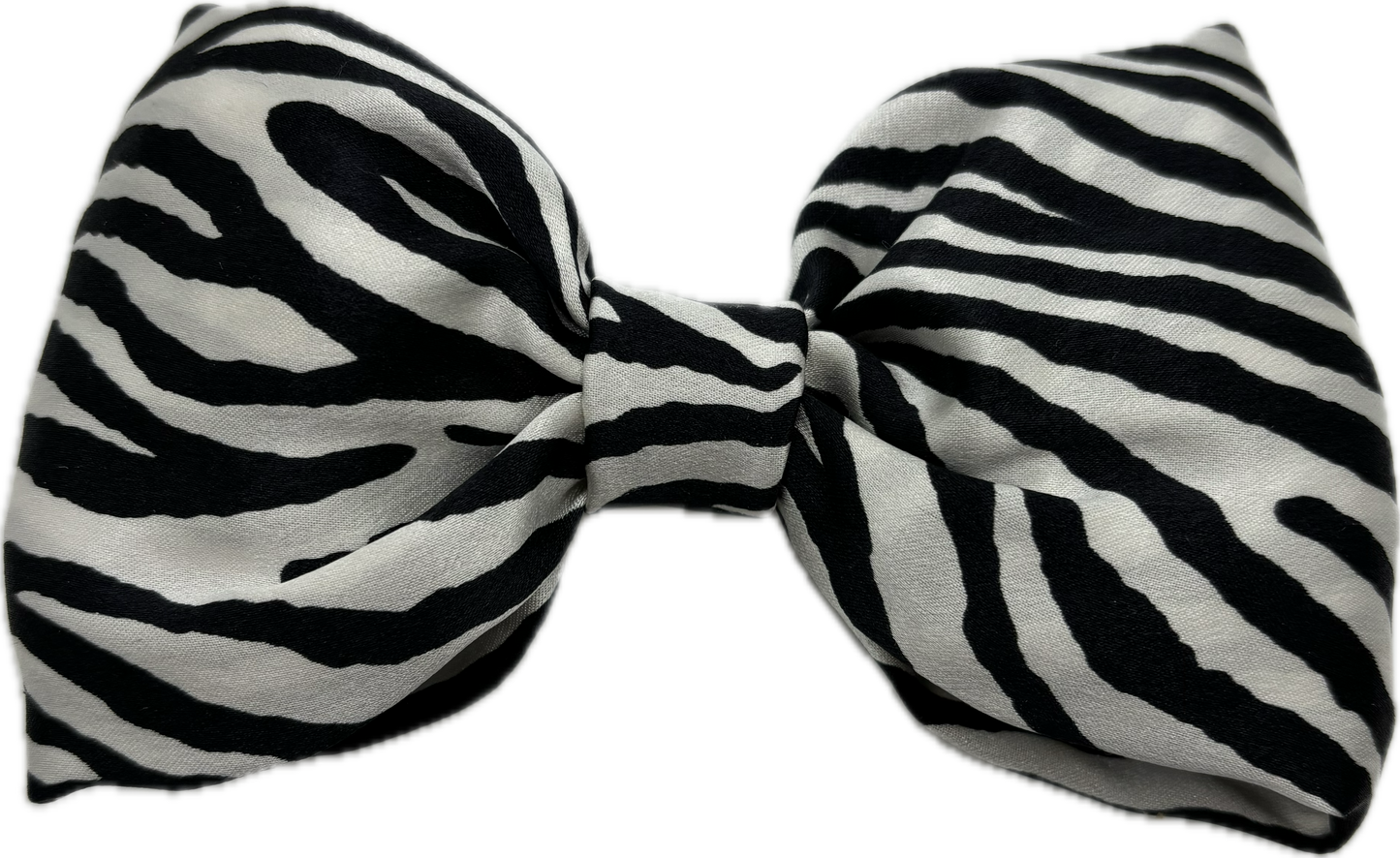 Karin’s Garden Siena Zebra Silk Charmeuse Bow French Barrette