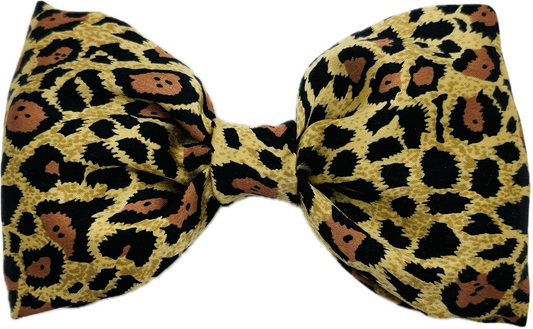 Karin’s Garden Siena Silk Leopard Print Bow Barrette