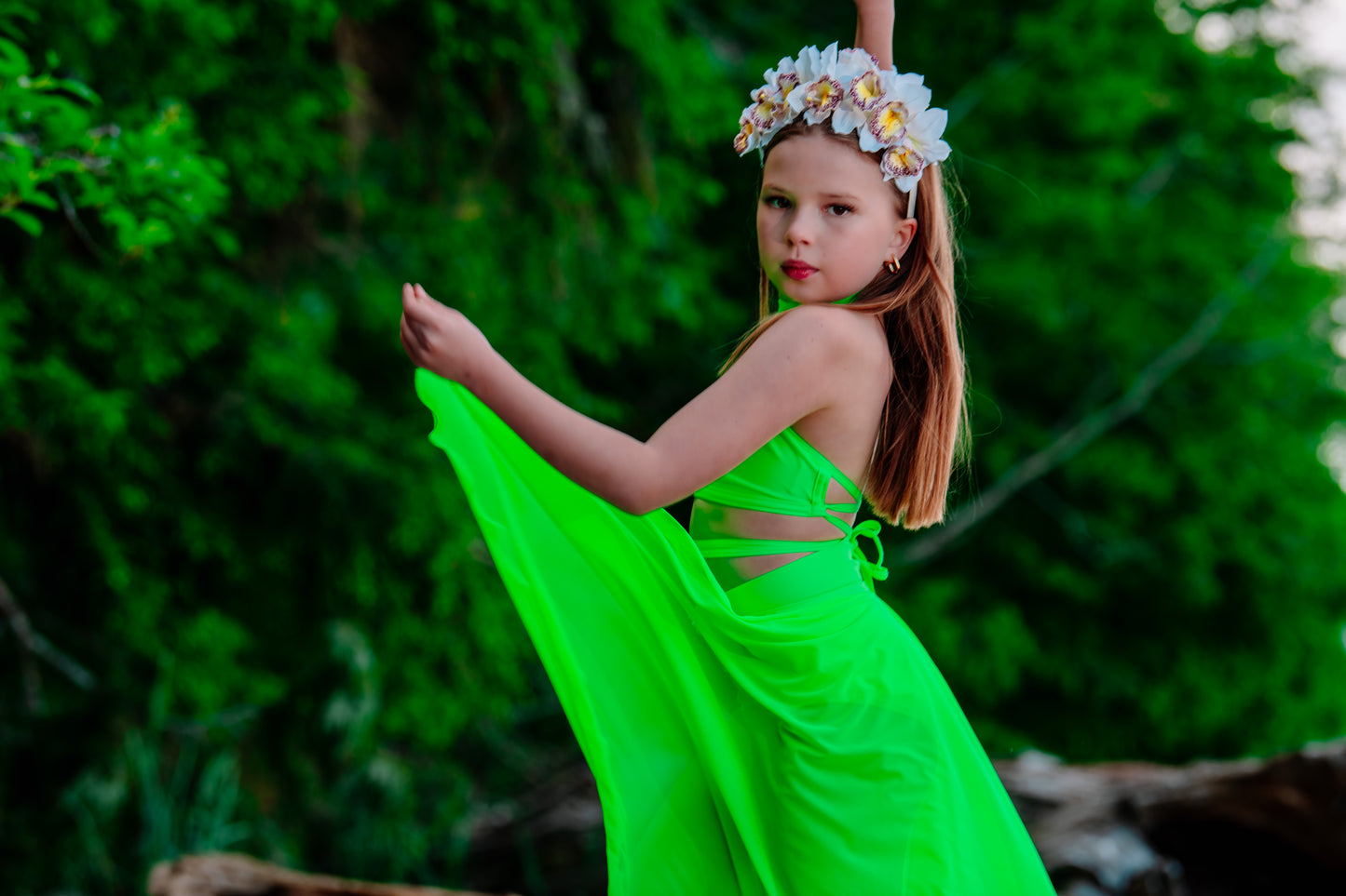 Karin’s Garden “Chloe” Vanda Orchid Headband – Couture Floral Statement Headpiece | Handmade in USA