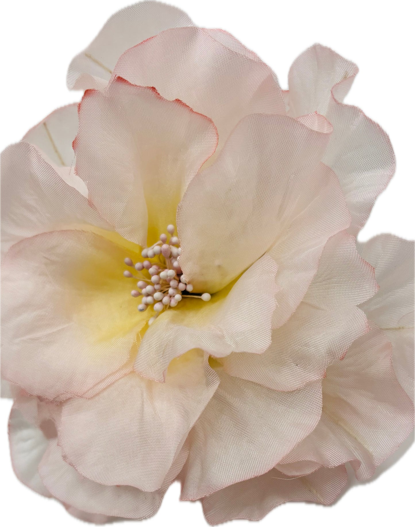 Karin’s Garden 6” "Donna" Petal Pink Silk Peony Pin & Clip