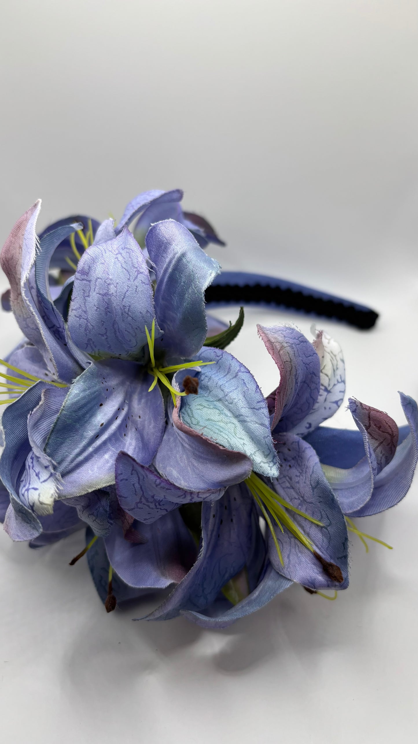 Karin’s Garden "Abigail" Lily Headband | Garden Party Floral Statement Headpiece | Handmade in USA