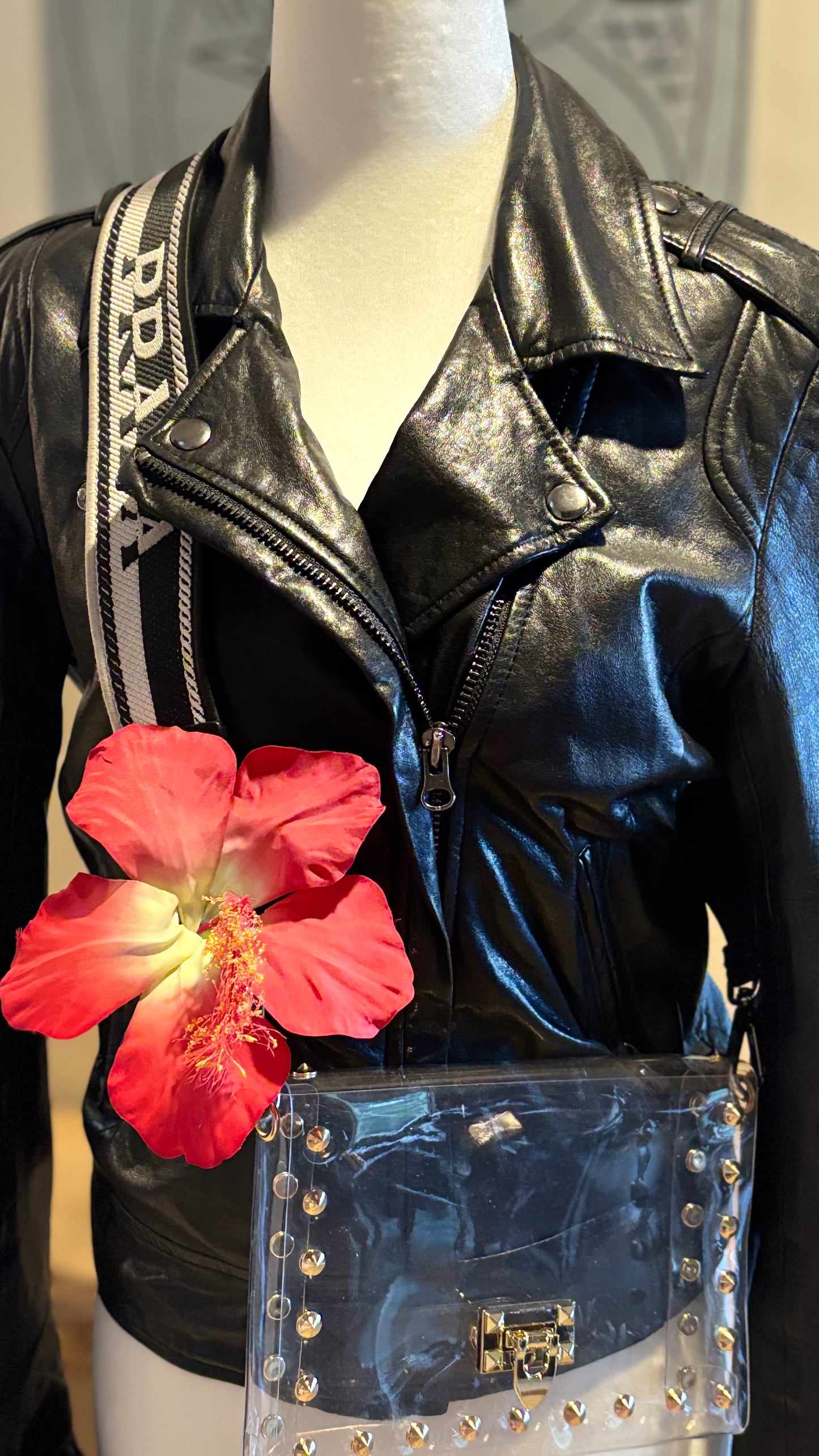 "Calista" 6" Red Amaryllis Brooch & Clip.  Pin or Clip to hair, lapel, dress, handbag, hat, necklace & more.