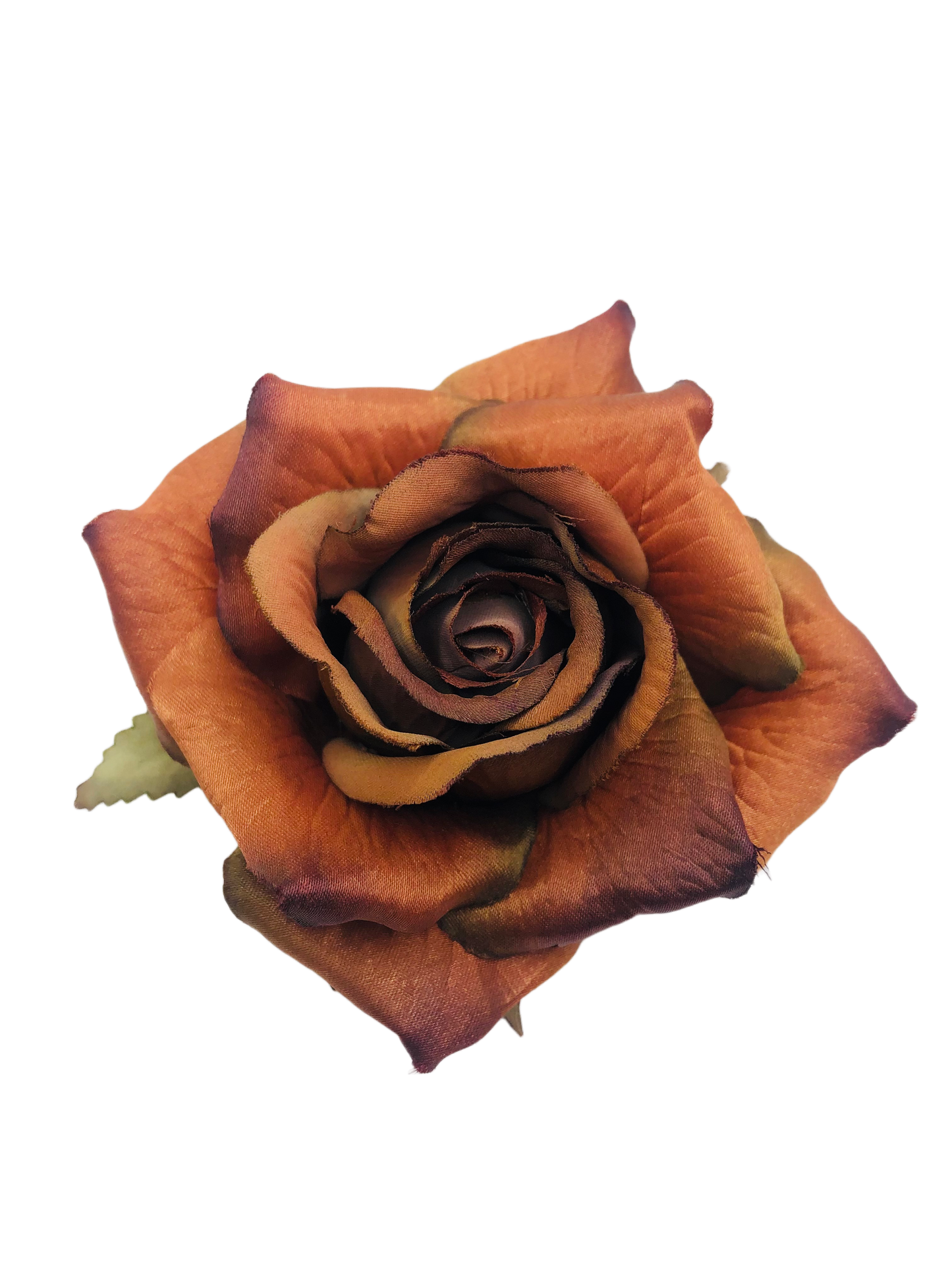Karin's Garden Rose métallisée bronze 4"