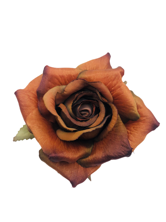Karin's Garden Rose métallisée bronze 4"