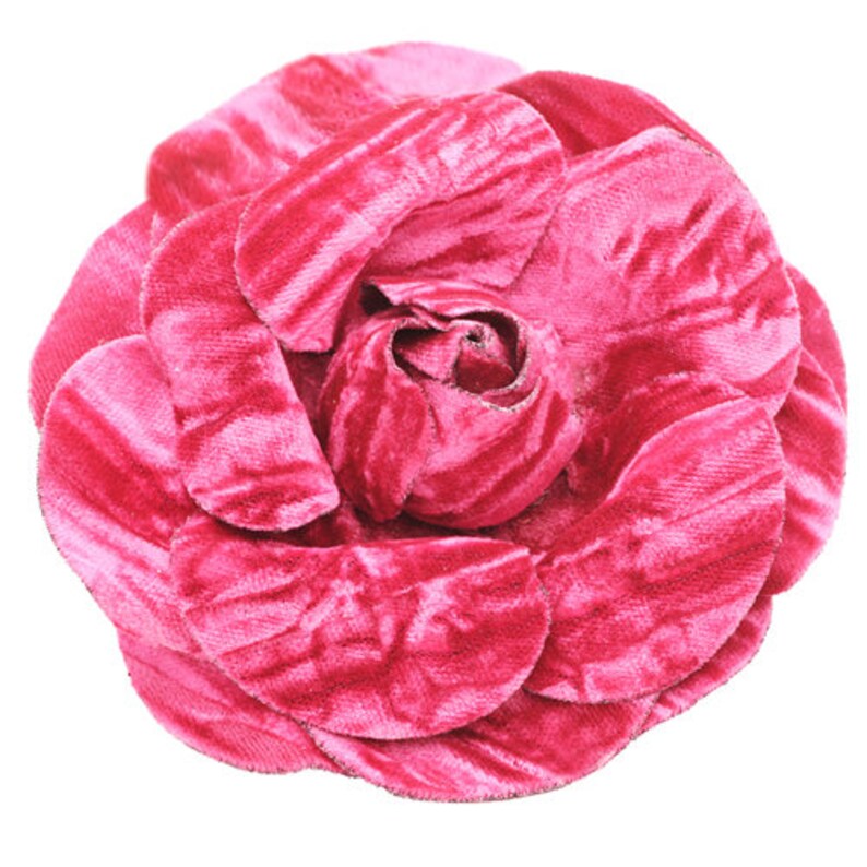 Karin's Garden Pince à épingles rose en velours écrasé de 4 po