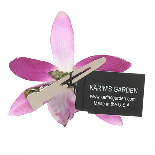 Karin's Garden Lime 2" Satin Mini Orchid Clip