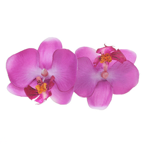 Karin's Garden Orchid Clip.  French Auto Barrette.  Made in the USA
