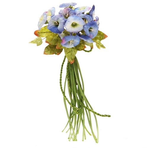 Karin's Garden 5" Morning Glory Blue Pin Bouquet Flower pin brooch millinery