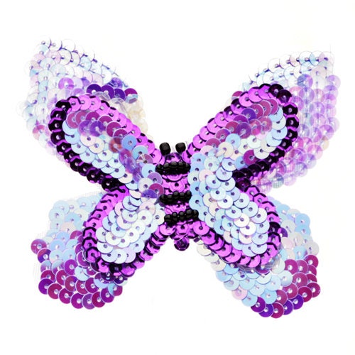 Karin's Garden 3" Sequin Butterfly Pinch Clip.  Clip into Hair, onto your Dress or Lapel etc.